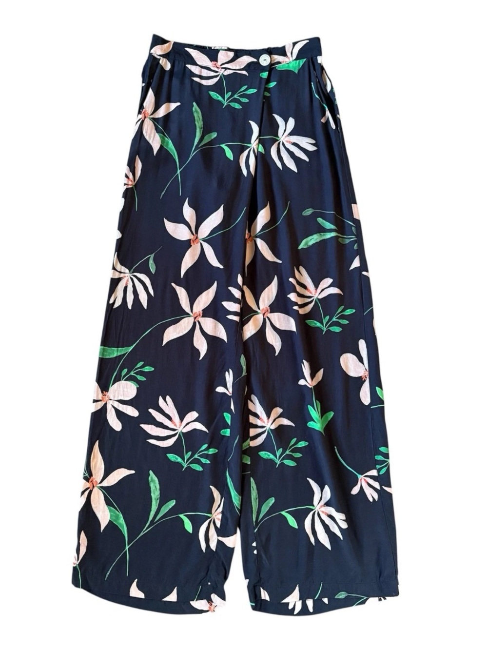 Anthropologie Corey Lynn Calter Hattie Wide Leg Pants S Crossover Beachy Boho
